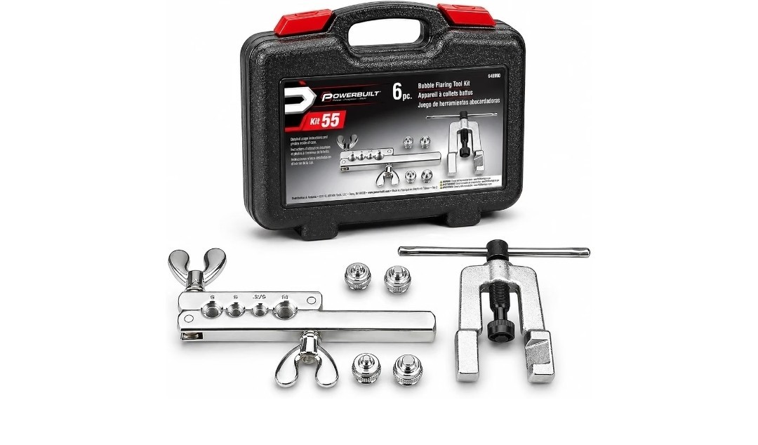 Powerbuilt KIT 55 6 Piece Bubble Flaring Tool Kit with Case New Sealed