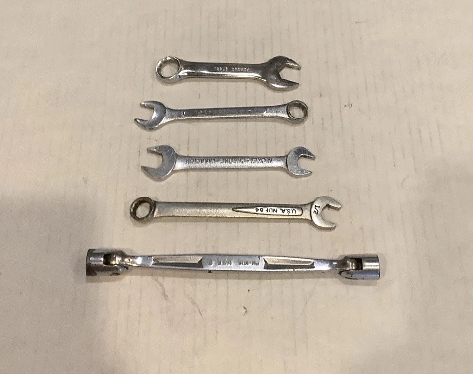 Combination Wrenches Snap On, Cummins, Toyota Motor, Napa, Thorsen Lot of 5