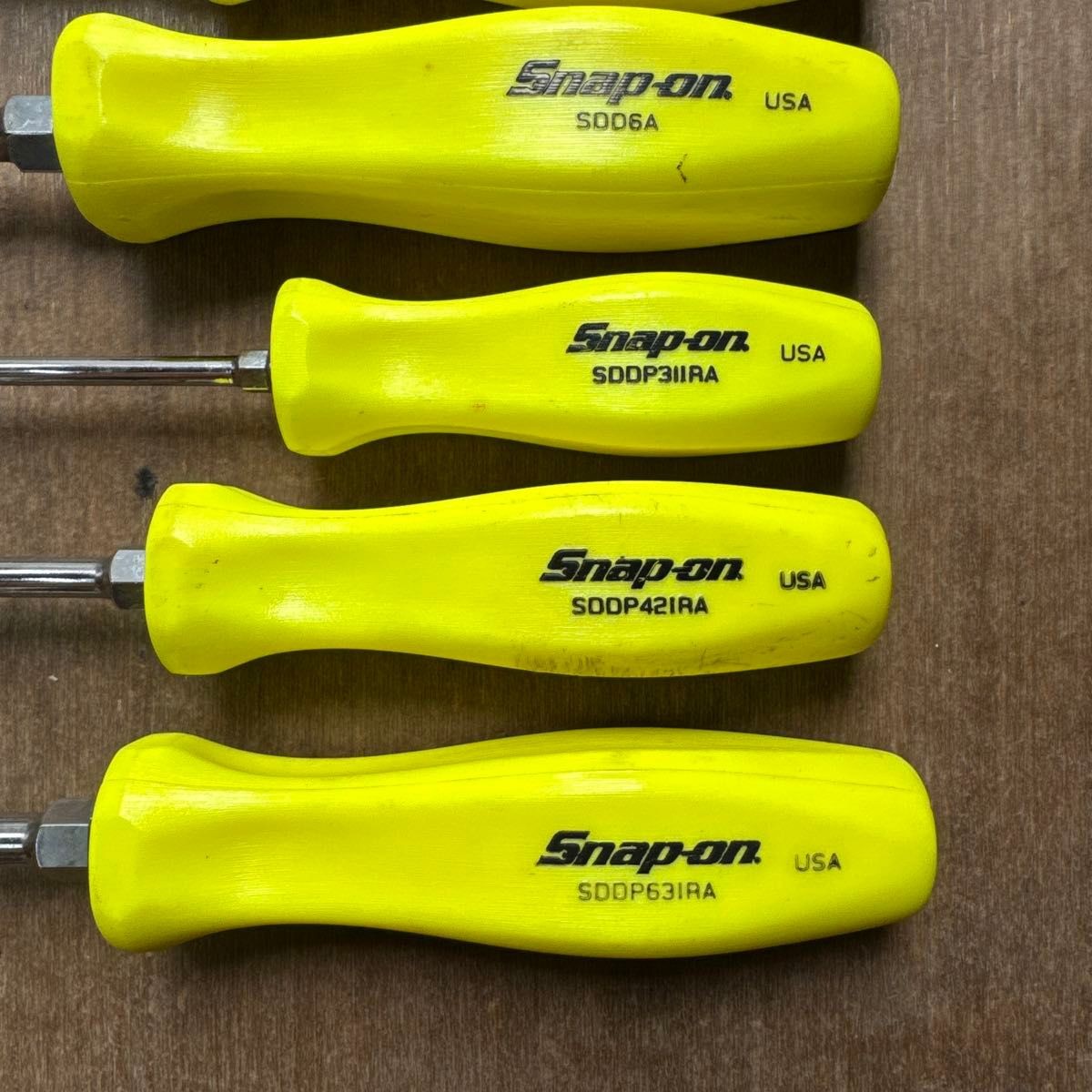 Snap-on Screwdriver set of 6 SDD2A SDD4A SDD6A SDDP3IIRA SDDP421RA SDOP631RA