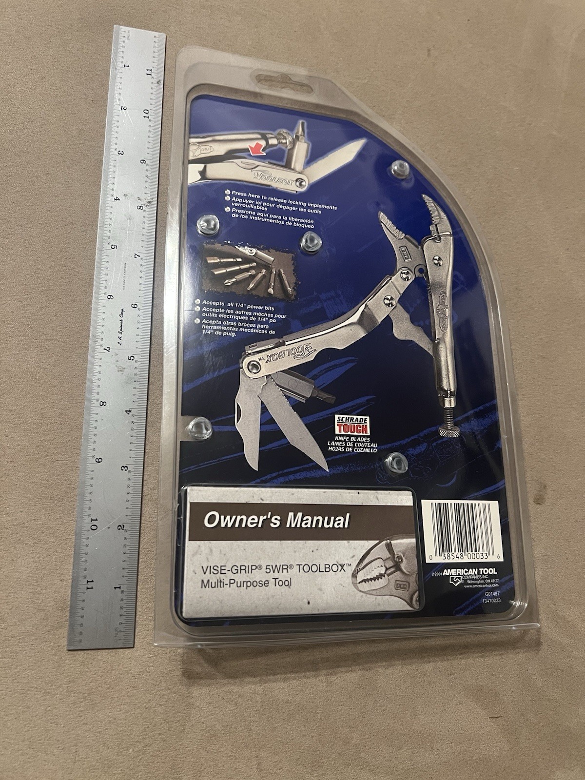 Petersen Dewitt Vise Grip Locking Pliers 5WR Schrade Multi-Tool USA Toolbox