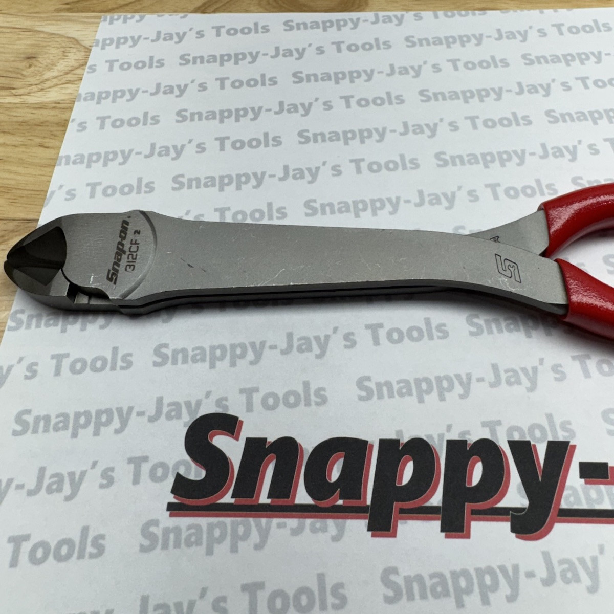*NEW* Snap-on 11″ Long Heavy Duty Diagonal Cutters 312CF – Red Grips