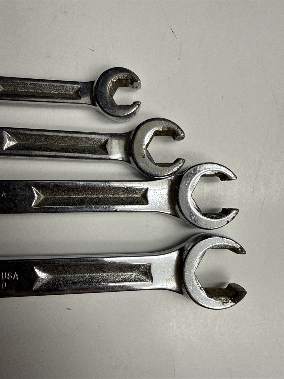 SNAP-ON 6PT DOUBLE FLARE END WRENCH SET 3/8 7/16 1/2 9/16 5/8 11/16 3/4 13/16