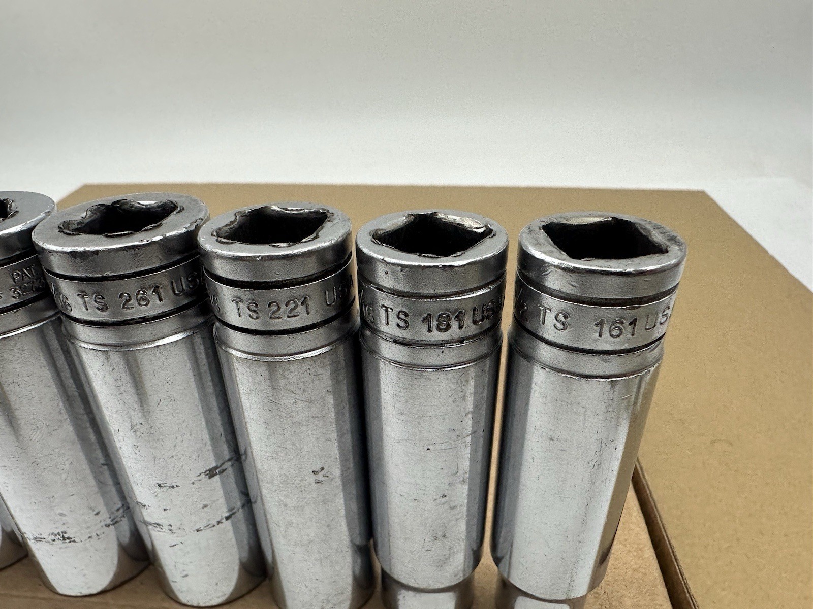 Snap On Set 7pc Standard 6 Point 1/2” Drive Socket Set 1/2” – 1” TS161-TS321 USA