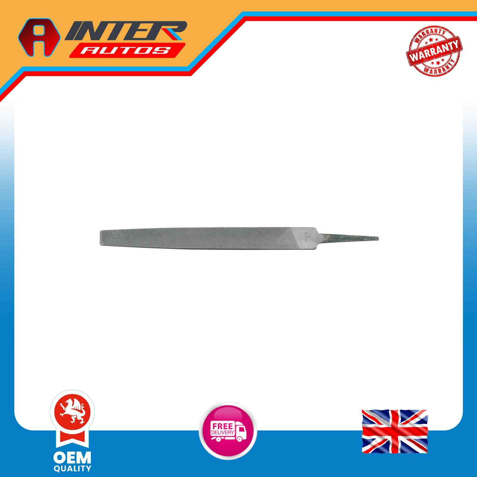Draper Smooth Cut Flat File, 12 x 150mm 60242