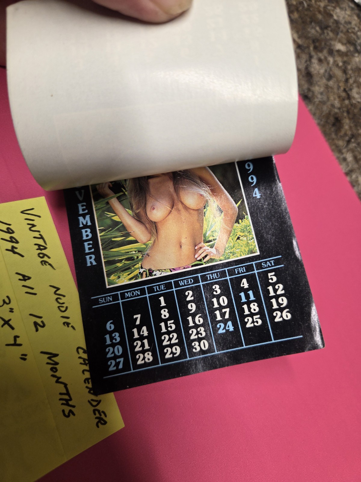 Mini TOPLESS Calendar 1994 Promo Advertising 3″ X 4″ #VNC94