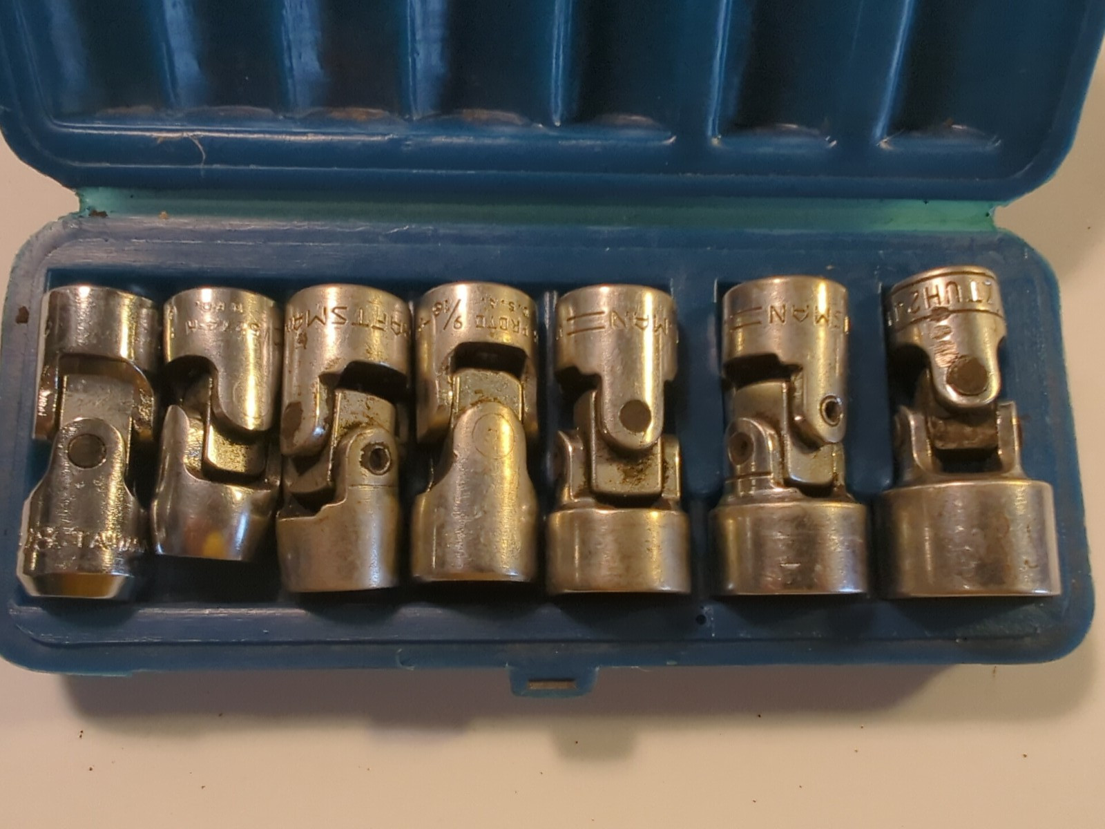 3/8″ Drive 7Pc 3/8-3/4. Mix Branded Universal Flex Socket Set Asst 6 &12 Pt