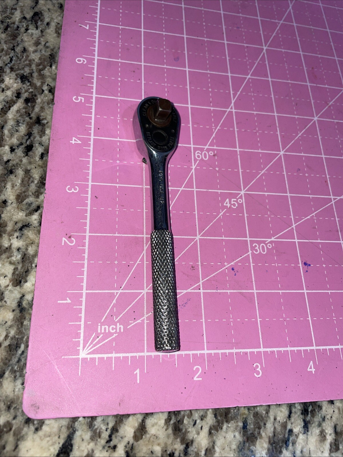 MAC tools 1/4″ Drive Knurled Handel Ratchet USA MR5 Nice!