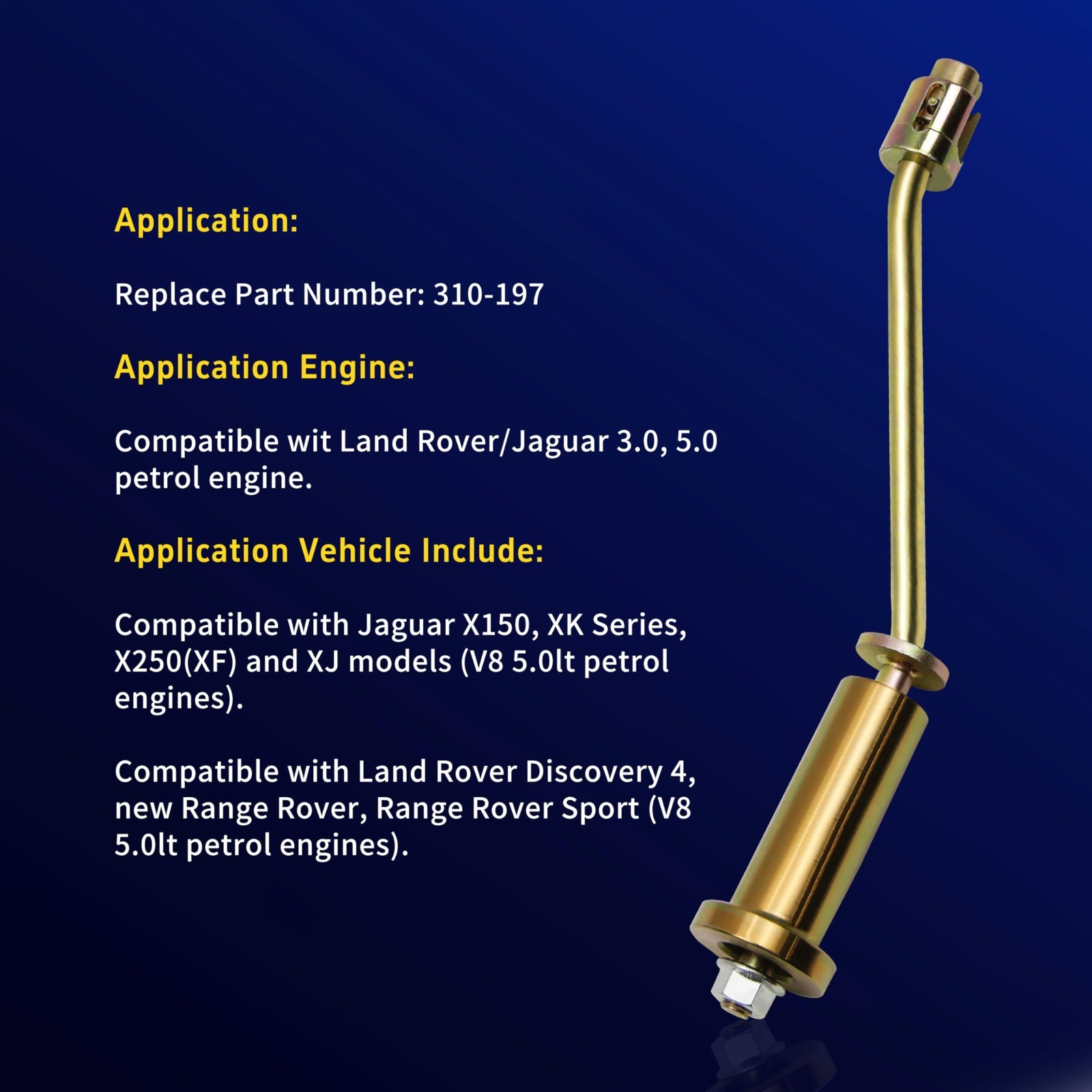 Fuel Injector Remover Installer Tool for Land Rover 5.0 Jaguar 3.0 Auto Engines