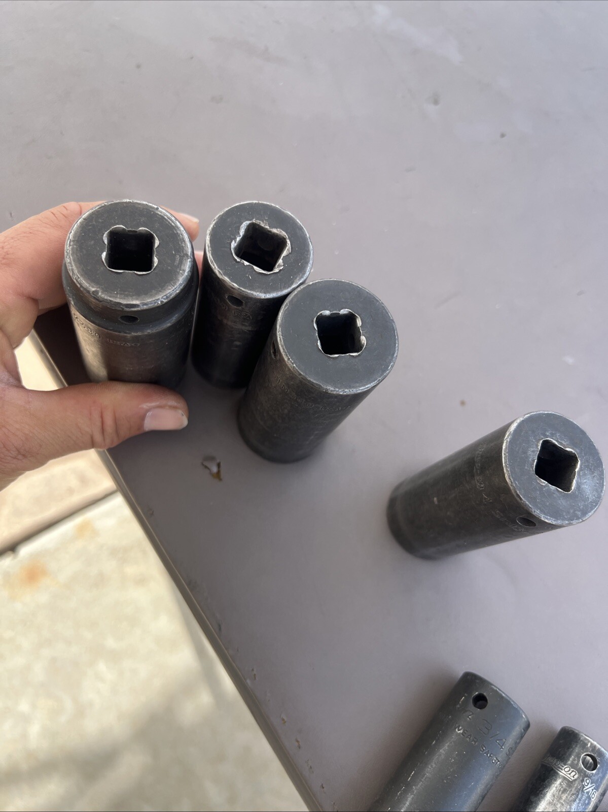 SNAP ON 1/2″ Drive Deep Impact Socket LOT Set 7pc SIM380-SIM160 model