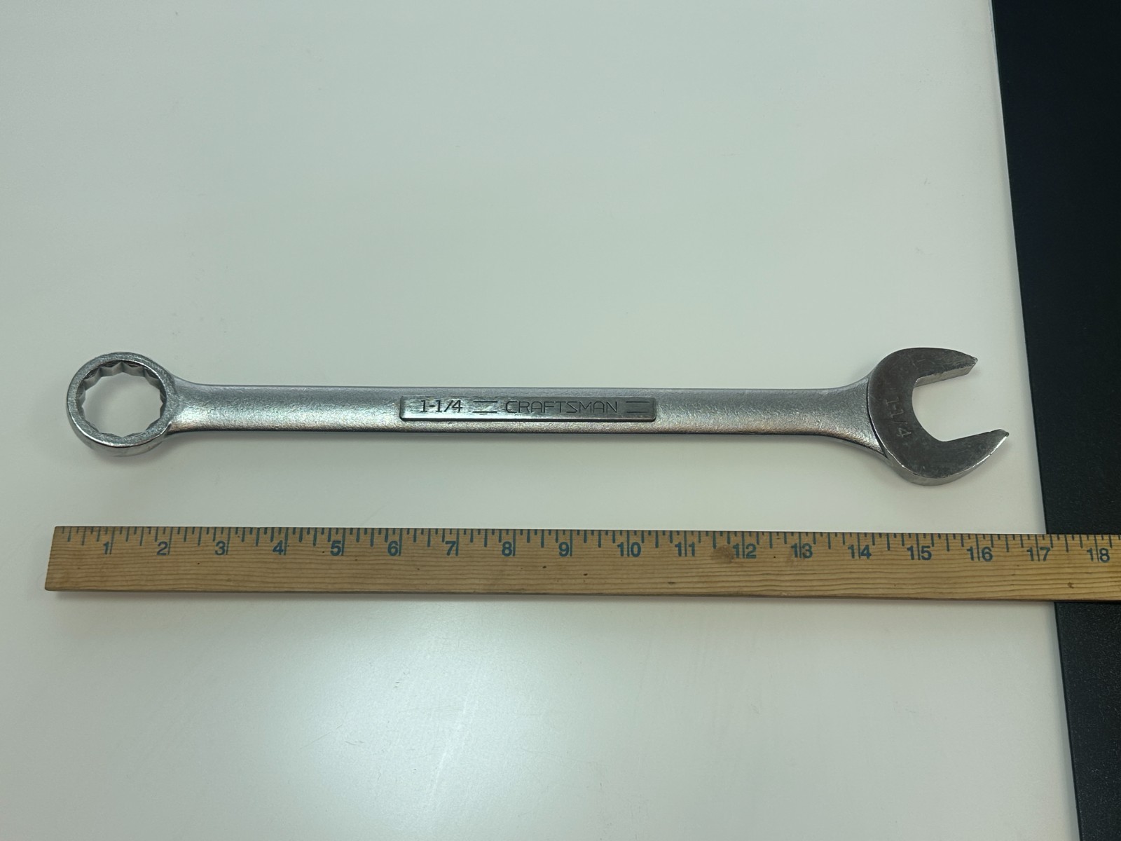 🇺🇸 Craftsman Tools USA SAE 1-1/4″ VV 44708 Chrome Combination Wrench, 12 Point
