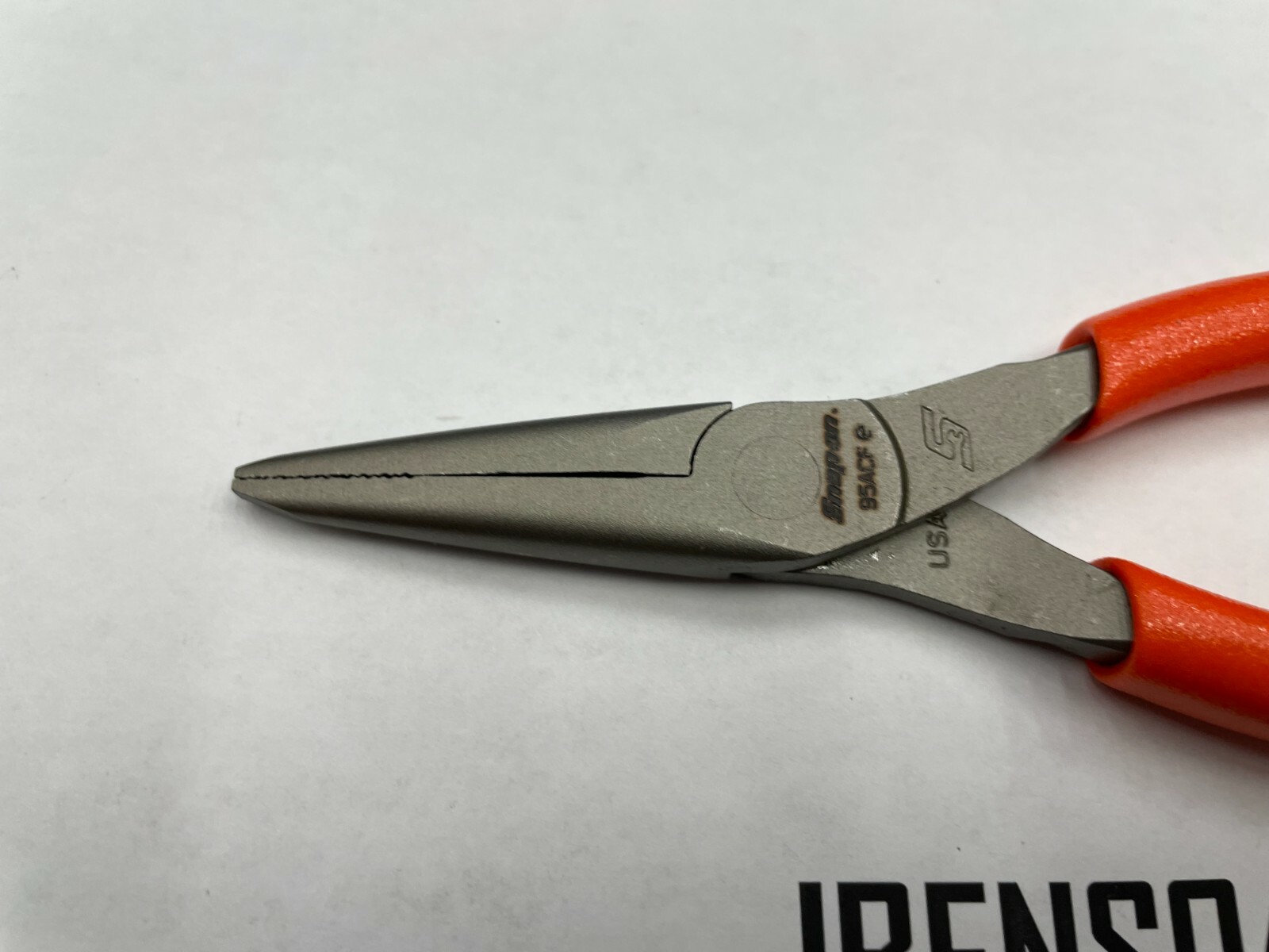 Snap-on Tools USA NEW ORANGE 6″ Soft Grip Needle Nose Pliers 95ACFO