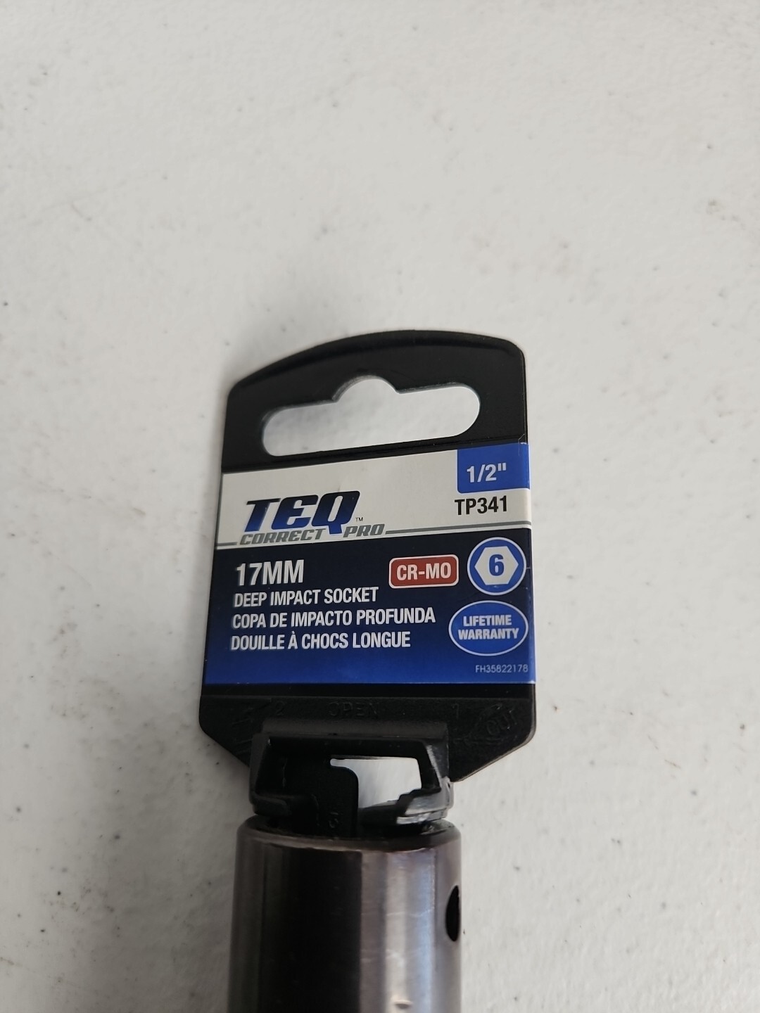 TEQ correct Pro 17mm 1/2″ CR-MO Deep Impact Socket
