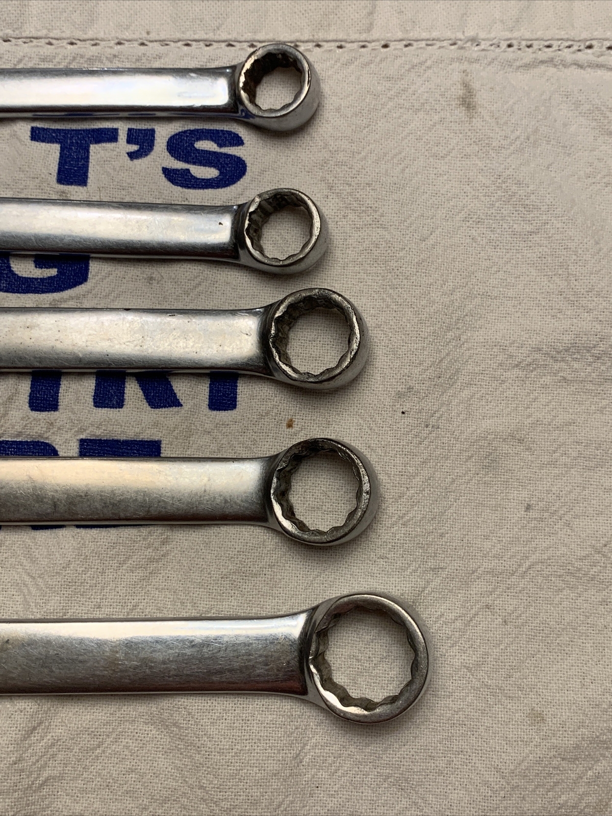 Snap-on Tools USA 5pc Metric 12pt Combo Wrench Set 11mm 12mm 14mm 15mm 17mm