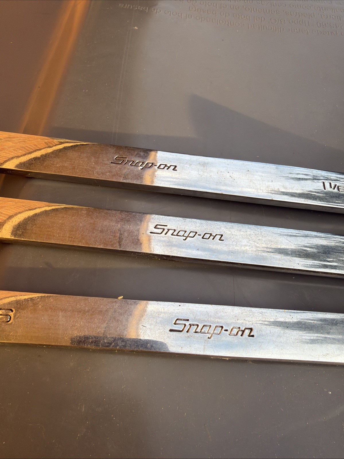 Snap On Tools OEX-B Standard Combination Wrenchs 3 Pieces Set 1-1/8”,1”,15/16”