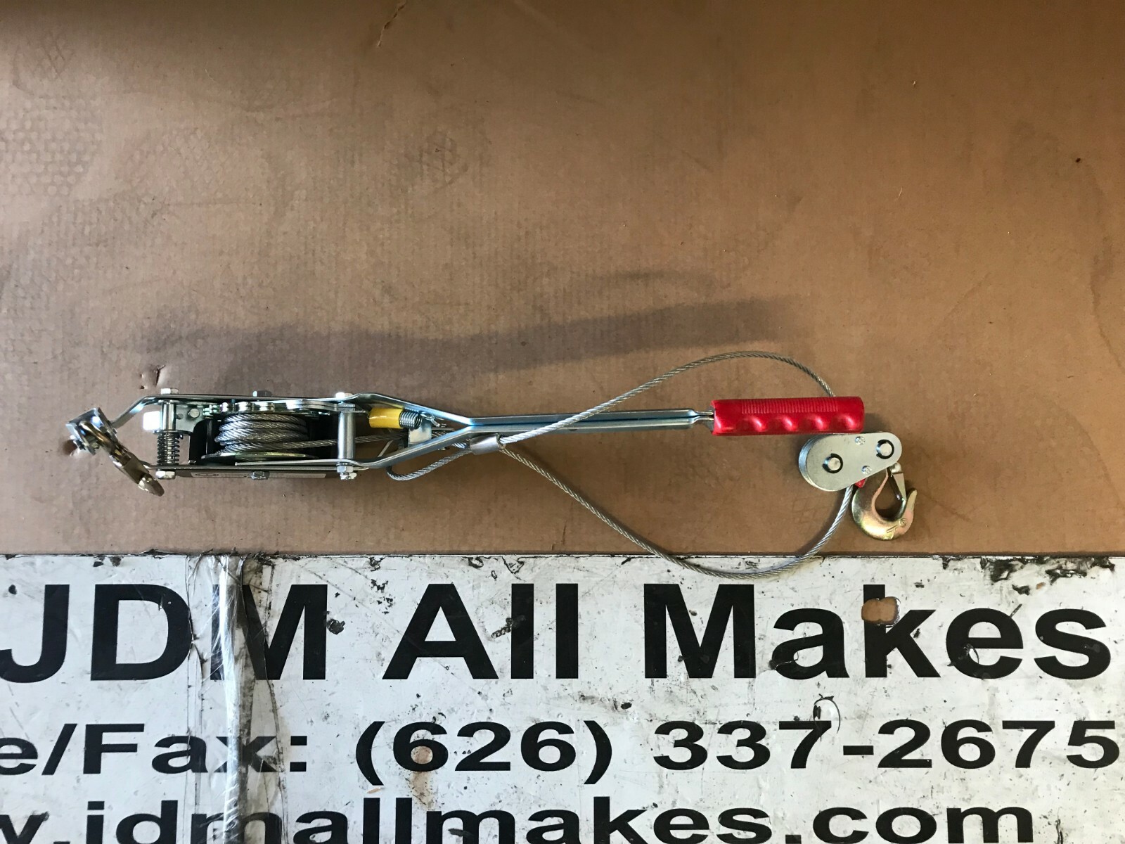 1 TONN HAND POWER PULLER HOIST HP-111 HAND RATCHET WINCH CABLE