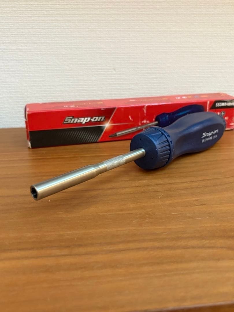 Snap-on SSDMR4B POWER BLUE Hard Handle Ratcheting Screwdriver w/Bits [Unused]
