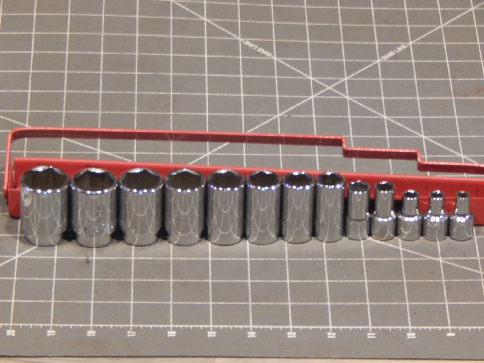 Mac 14Pc MINUS 1/2 3/8 Drive SAE Mid Semi Deep Intermediate Socket Set 1/4 1″ Dr