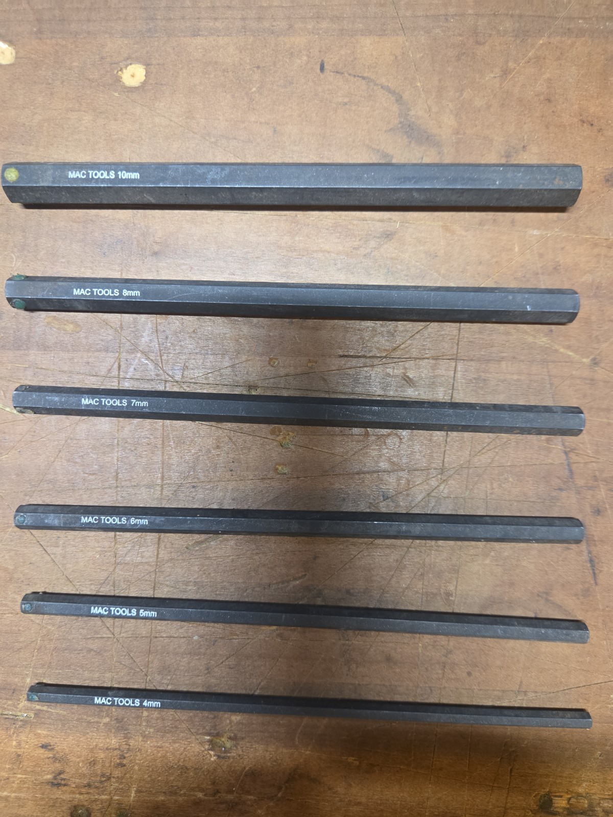 MAC Tools 6 Piece Metric Hex/Allen Tool Set 4,5,6,7,8,10MM Fathers Day Gift