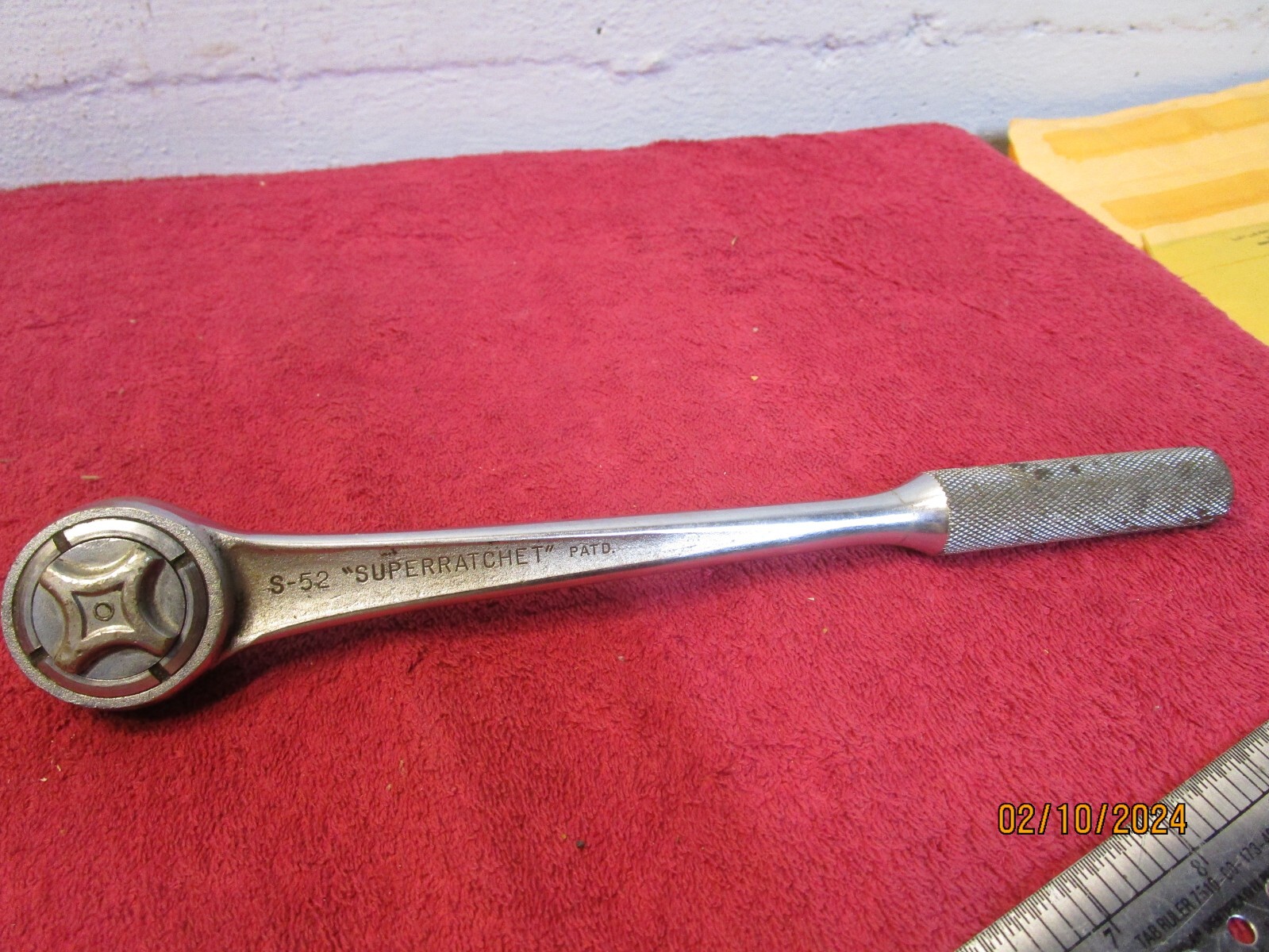 Vintage J.H. Williams 1/2″ Drive S-52 SuperRatchet Fine Tooth Ratchet Wrench USA