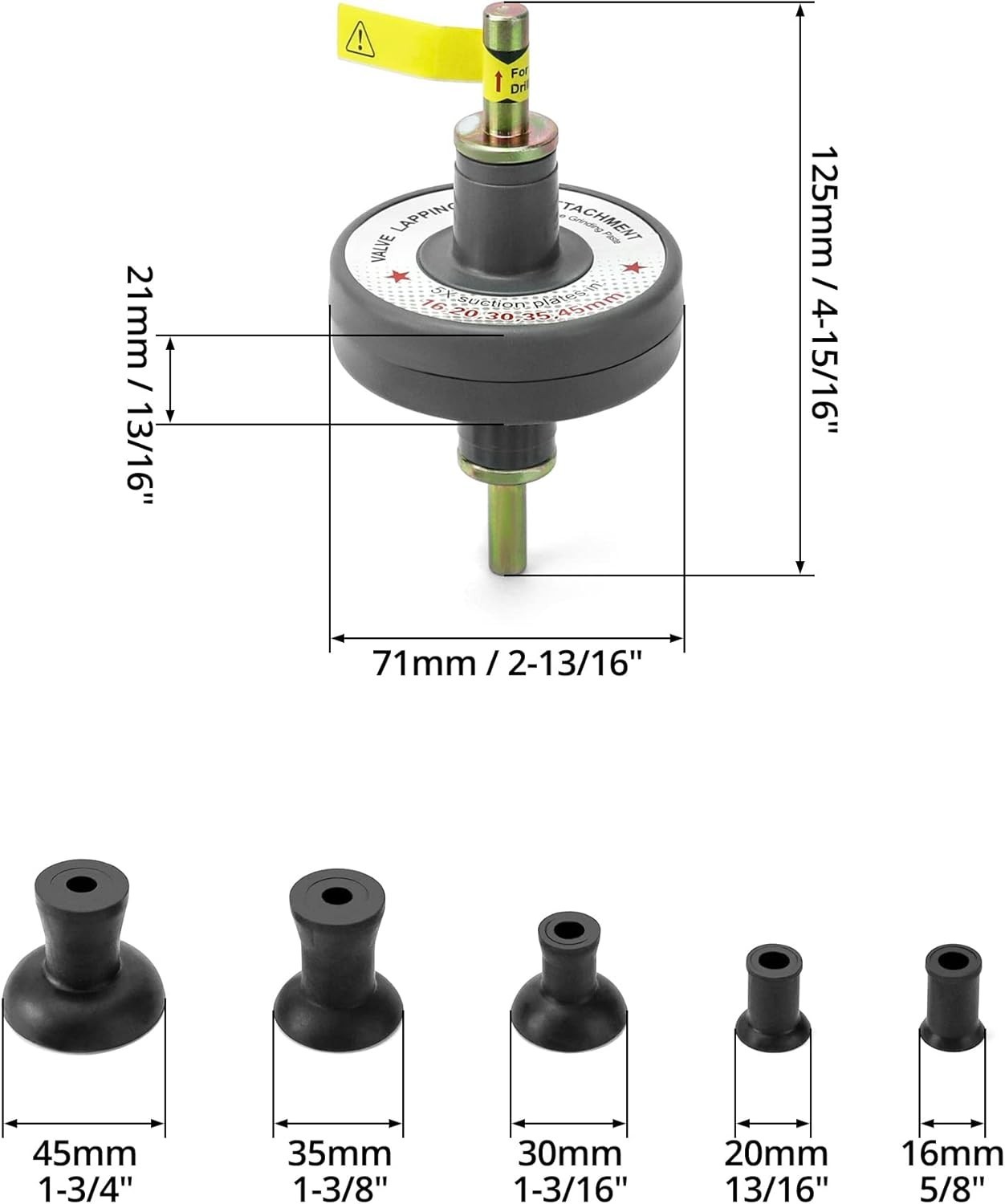 Valve Lapping Tool Attachment Kit Valve Lapper for Drill Valve Grinding Engine