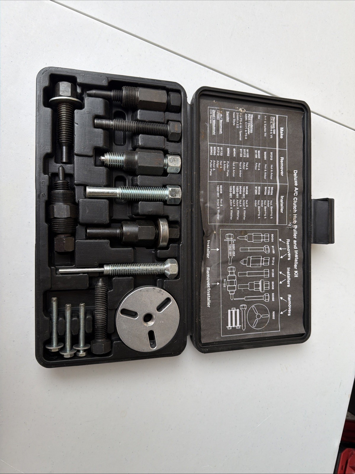 Deluxe A/C Clutch Hub Puller And Installer Kit MATCO