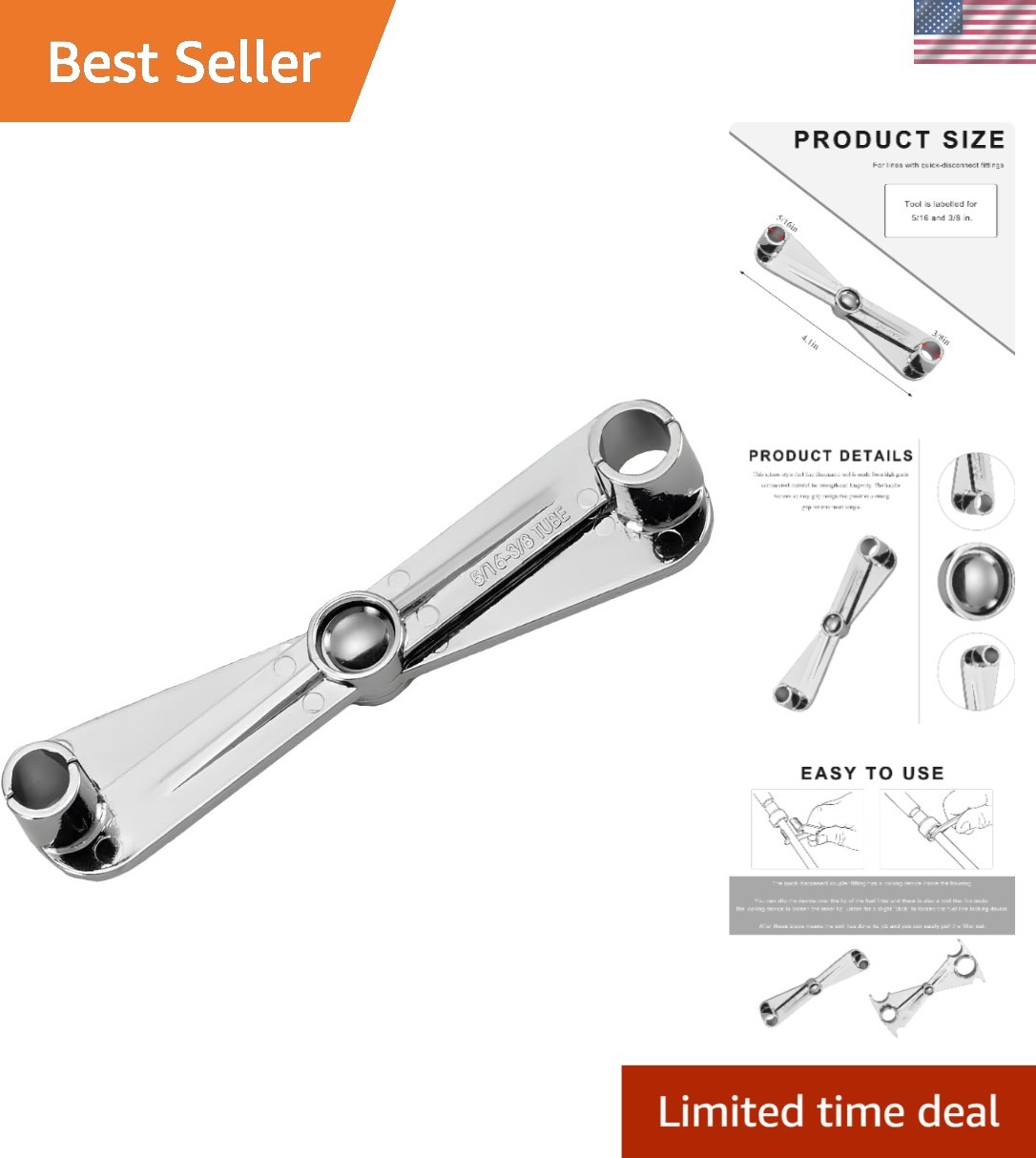 High-Quality Carbon Steel Fuel Line Disconnect Scissors – Ergonomic Design