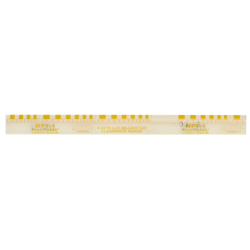 Clevite Bearing Clearance Gauge MPY-1; Plastigage Yellow, .009″ – .020″, Each
