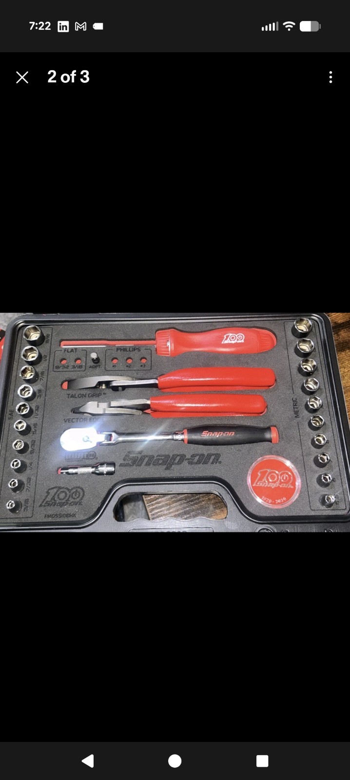 Snap-on 131GSS100TH 1/4 Drive Employee Exclusive 100 Year Anniversary GSS