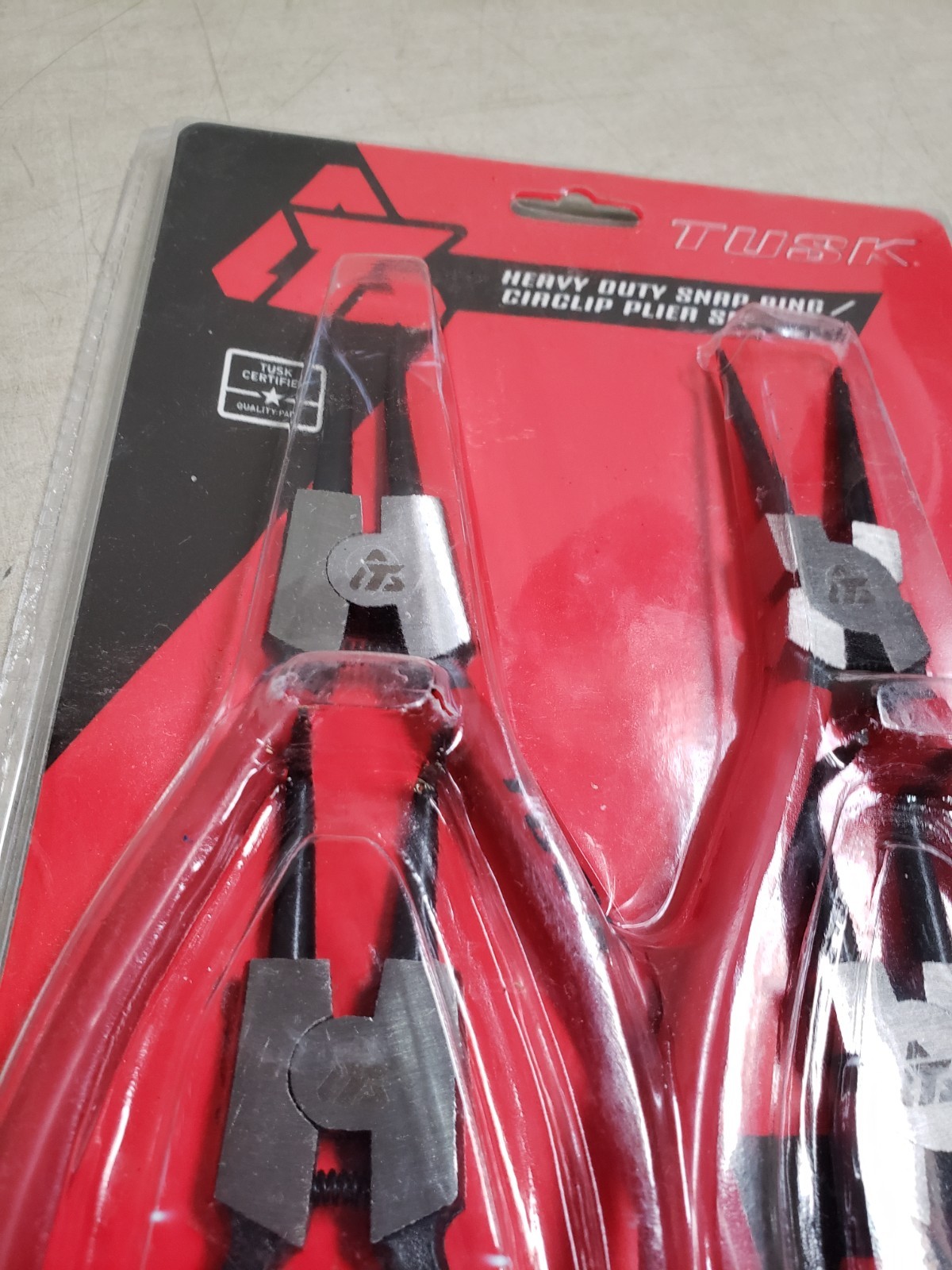 Tusk BGCP4PCS Heavy Duty Snap Ring/Circlip Plier Set