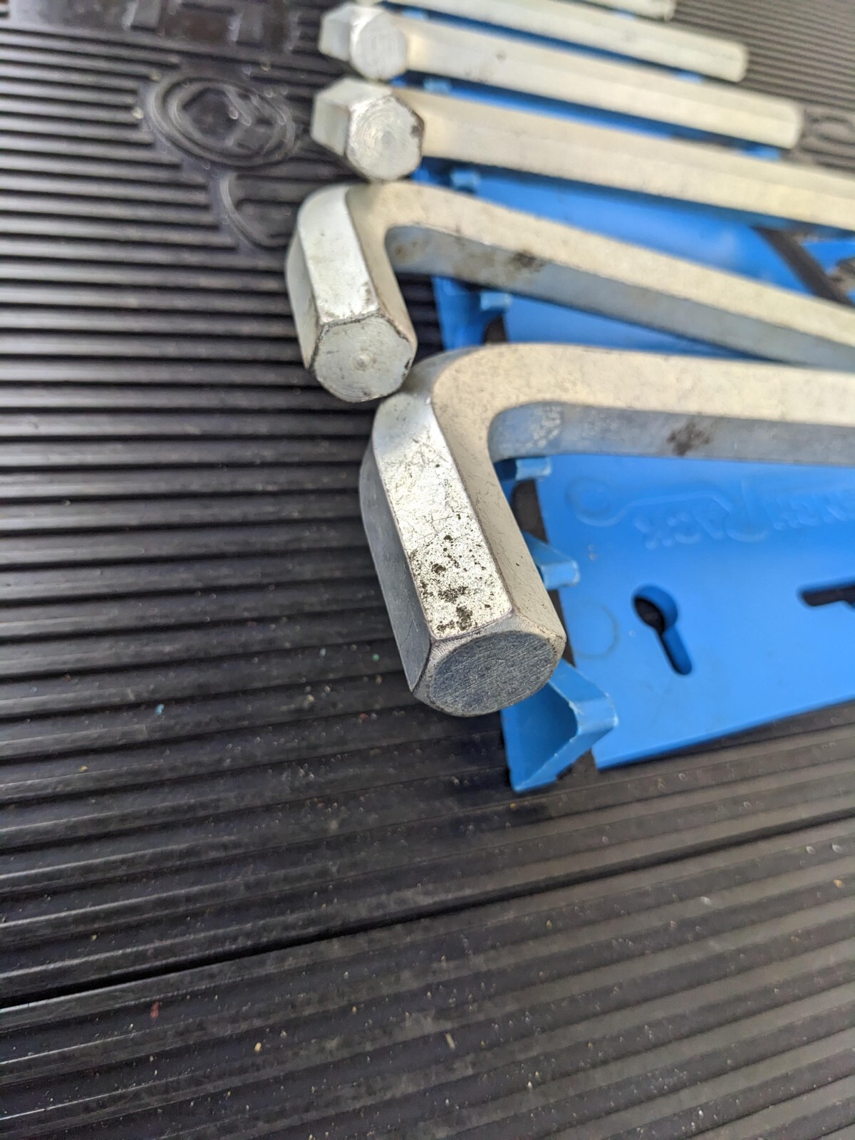 #bh832 Snap-on 18 pc SAE L-Shaped Hex Wrench Set .028-3/4″ AW1020DK