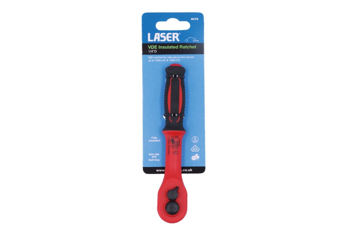 Laser 8415 VDE Insulated Ratchet 1/4 D