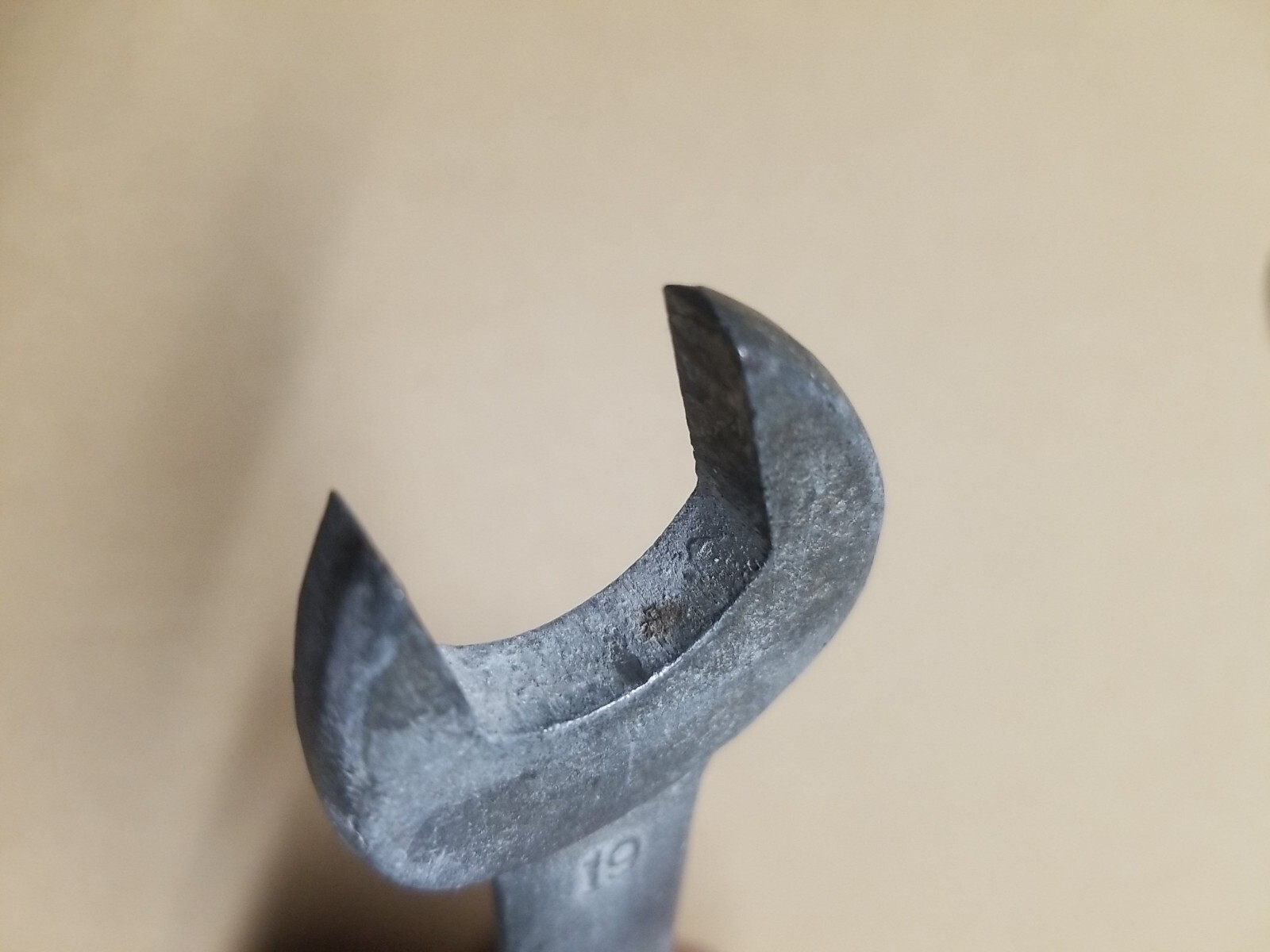 Vintage Honda Motors (HM) combination Open End Wrench 17/19mm RK A