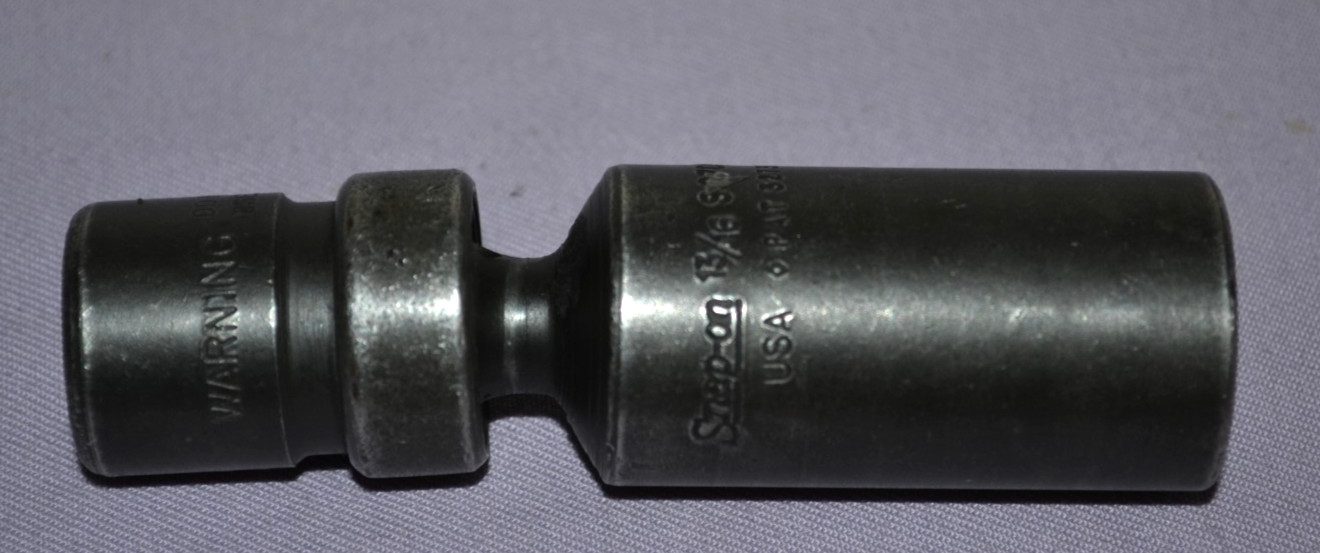 Snap-On S97098 3/8″ Drive 6-Pt 13/16″ Universal Spark Plug Impact Socket USA