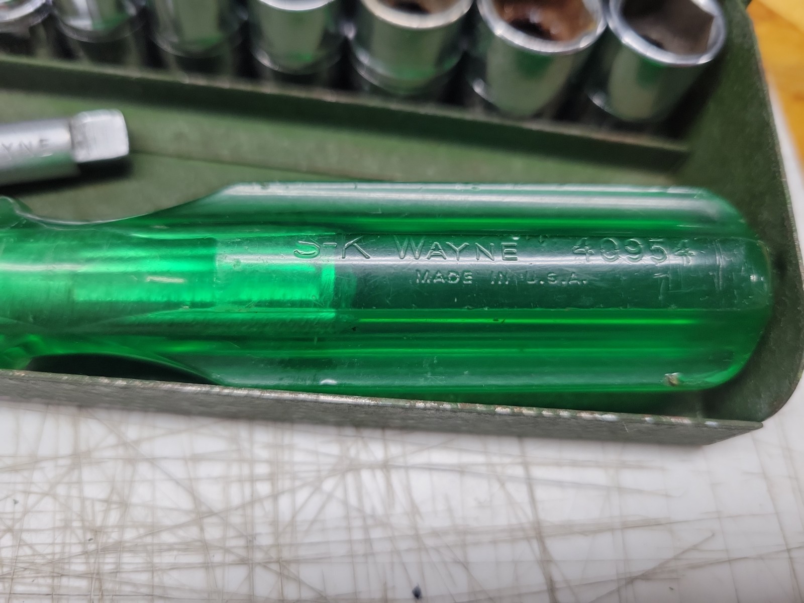 S-K Tools Over 80 S&K 1/4″ 3/8″ 1/2″ Drive Sockets Shallow/Deep, 6/8/12 Point