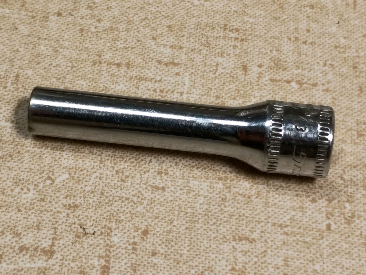 Snap-on STMM5.5 Socket 1/4″ Drive 5.5mm Metric Deep 6 Point Chrome USA Made
