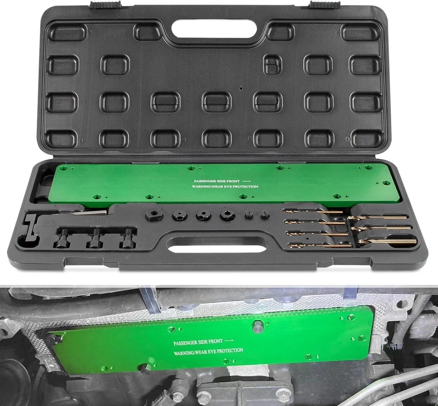 71500 Exhaust Manifold Bolt Drill Template Removal Tool Dodge 5.7L HEMI Engine