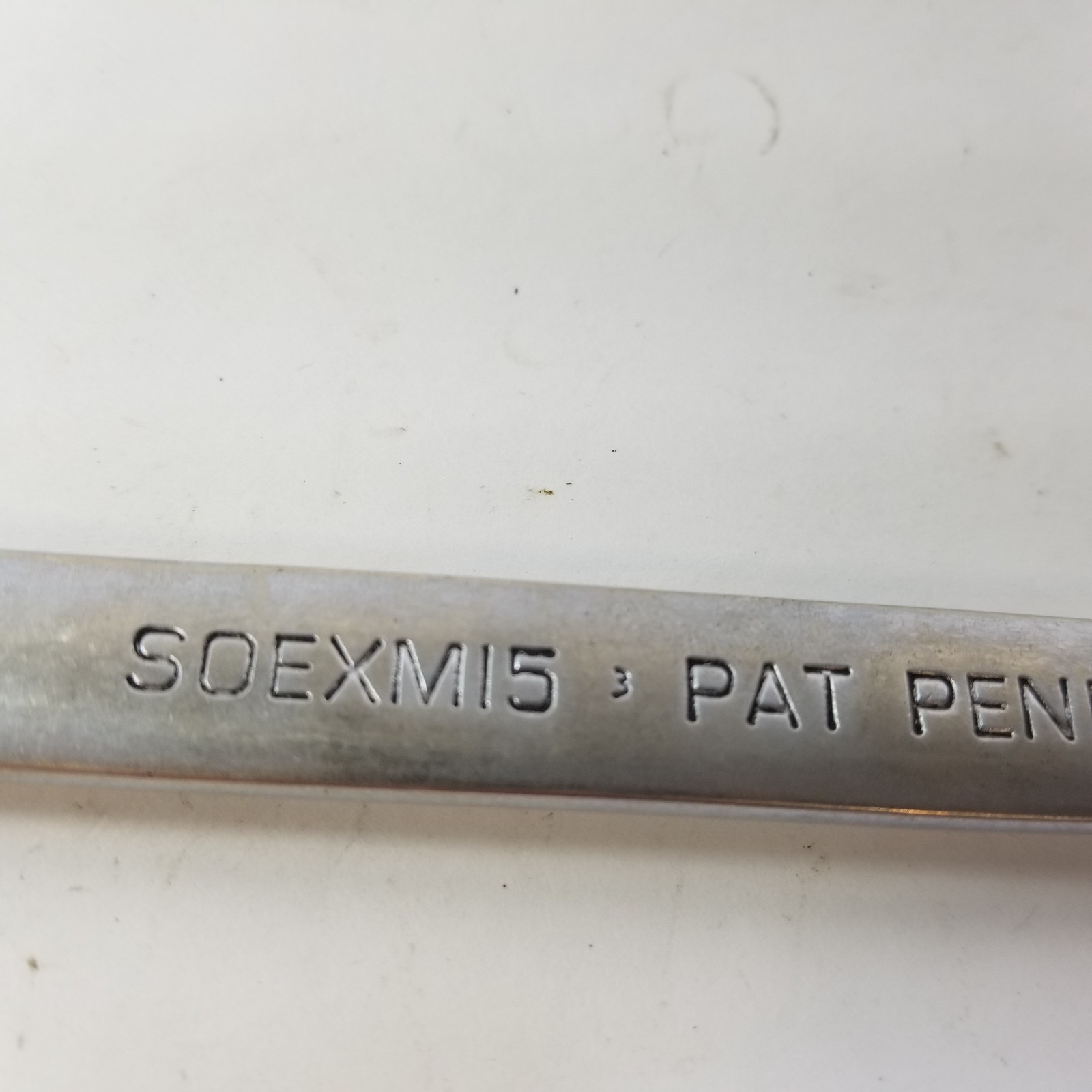 Snap On USA 15MM 12PT Metric Flank Drive Plus Chrome Combination Wrench SOEXM15