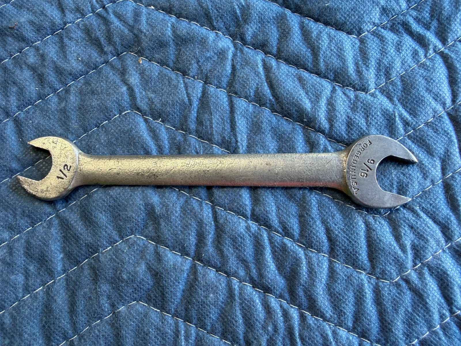 Vintage 1725-B Double Open-End Wrench (1/2″ x 9/16″) – Made in USA