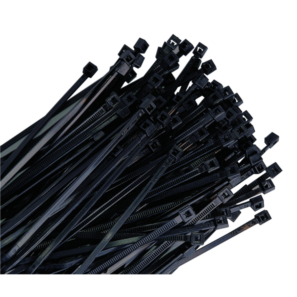 K Tool International 5-PACK Cable Zip Tie 11 in. Black 100/bag 50 lb. Tensile