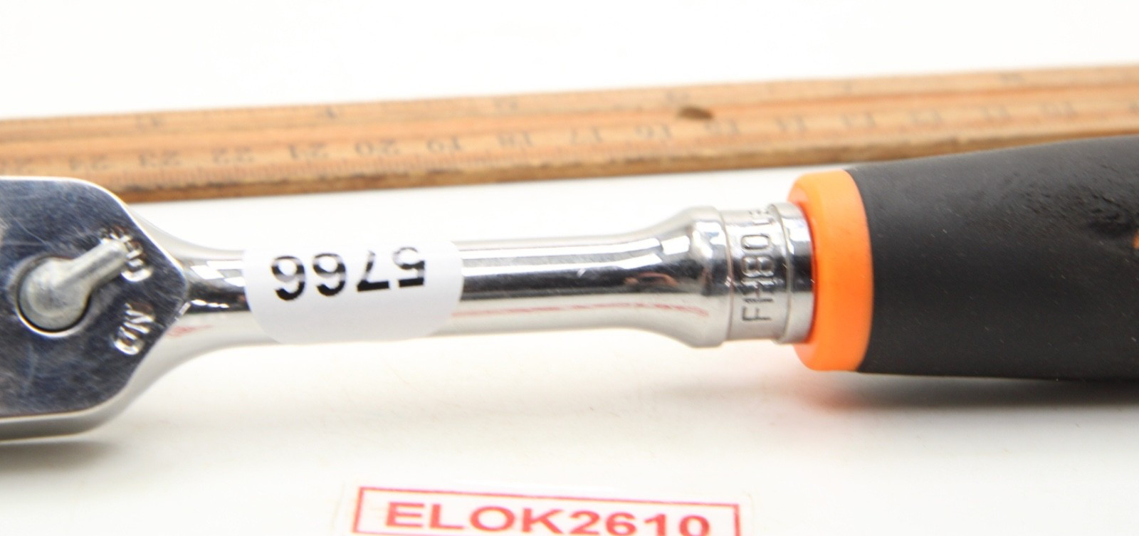 Snap-on FH80 3/8″ Standard Ratchet 80 Tooth Damage to Soft Grip Orange 9.5″ USA