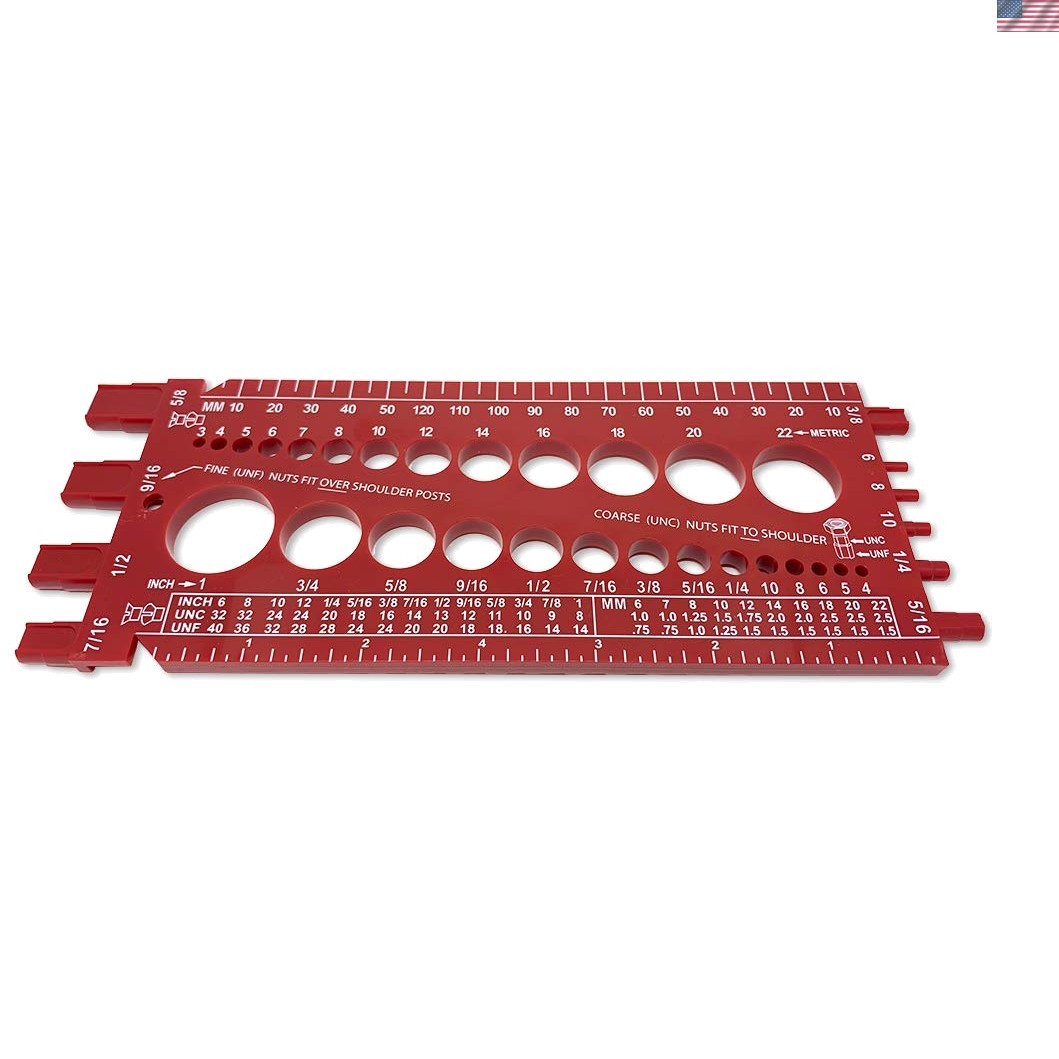 Durable Thread Measure Gauge: Measure Metric & Inch Fasteners with Ease