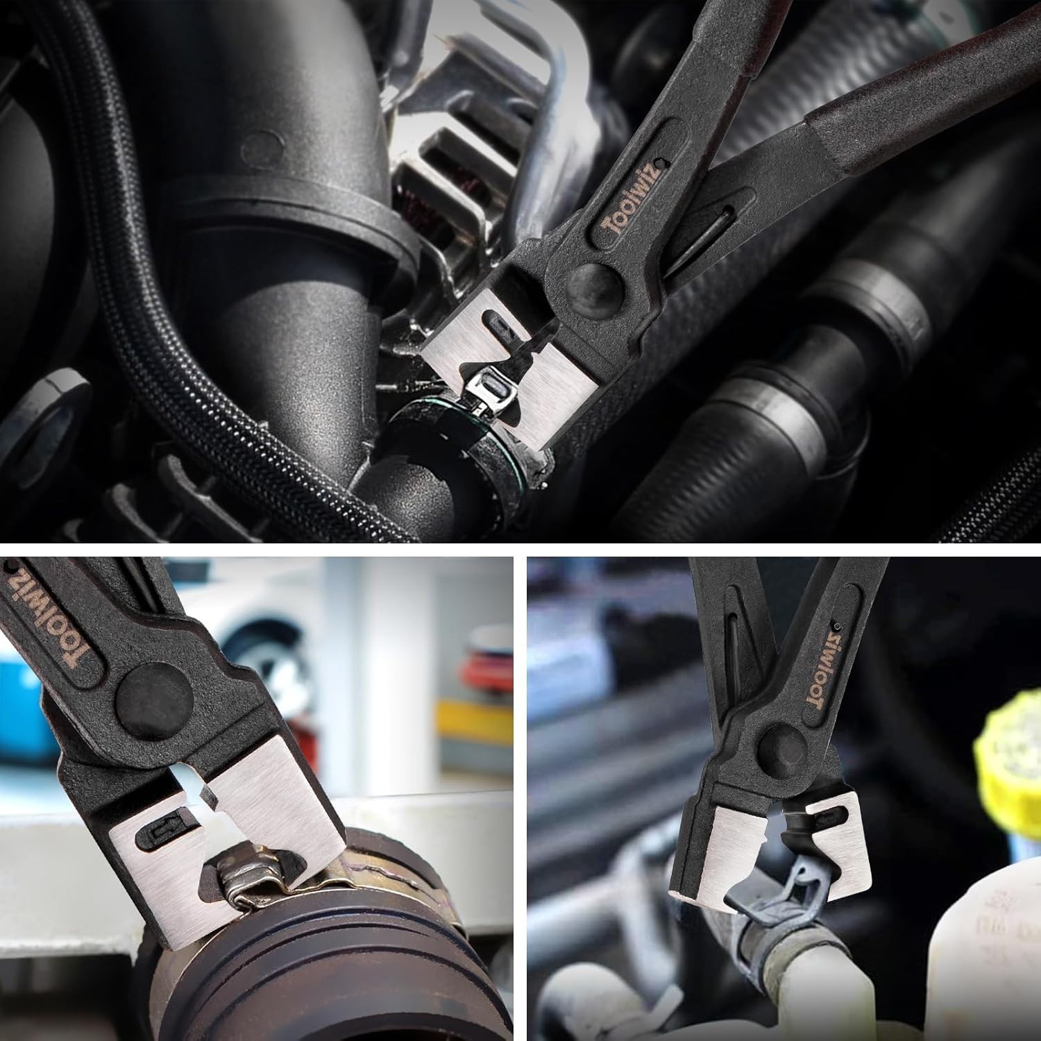 Clic-R Hose Clamp Pliers with Anti-Slip Handle & Spring-Loaded Design