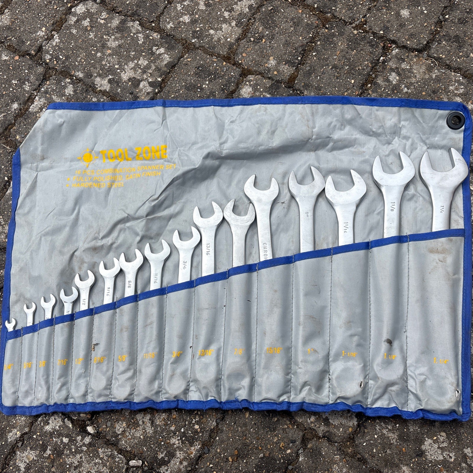 Jumbo Imperial Spanner Set 1/4-1 1/4 – 16pc Heavy Duty Combination Spanners