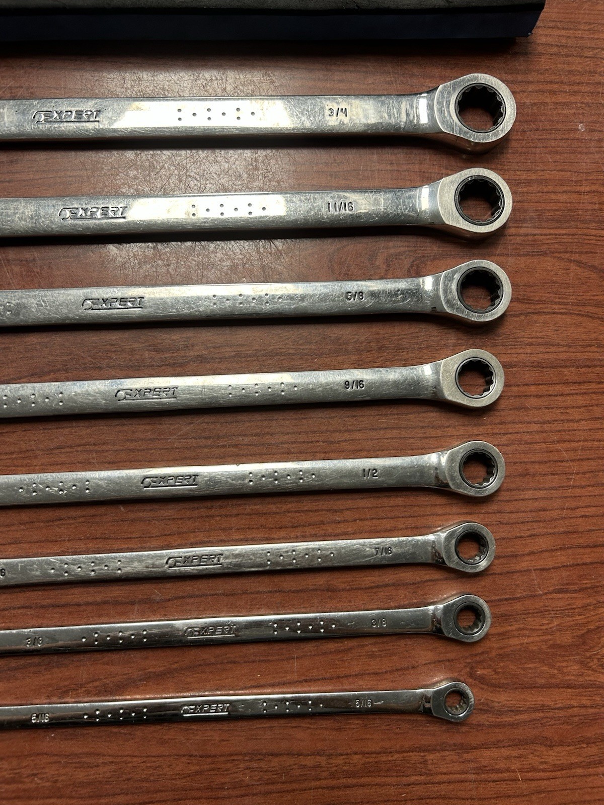 Mac Expert 8Pc SAE XL Extra Long Double Box Ratcheting Wrench Set 5/16″ 3/4″