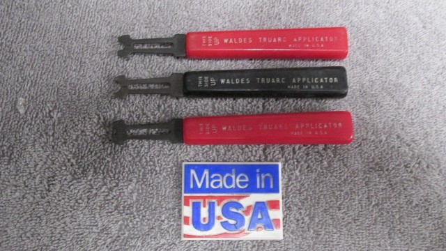 VINTAGE WALDES TRUARC APPLICATOR 3 PIECE SET ~ BAKELITE HANDLES ~ MADE IN USA