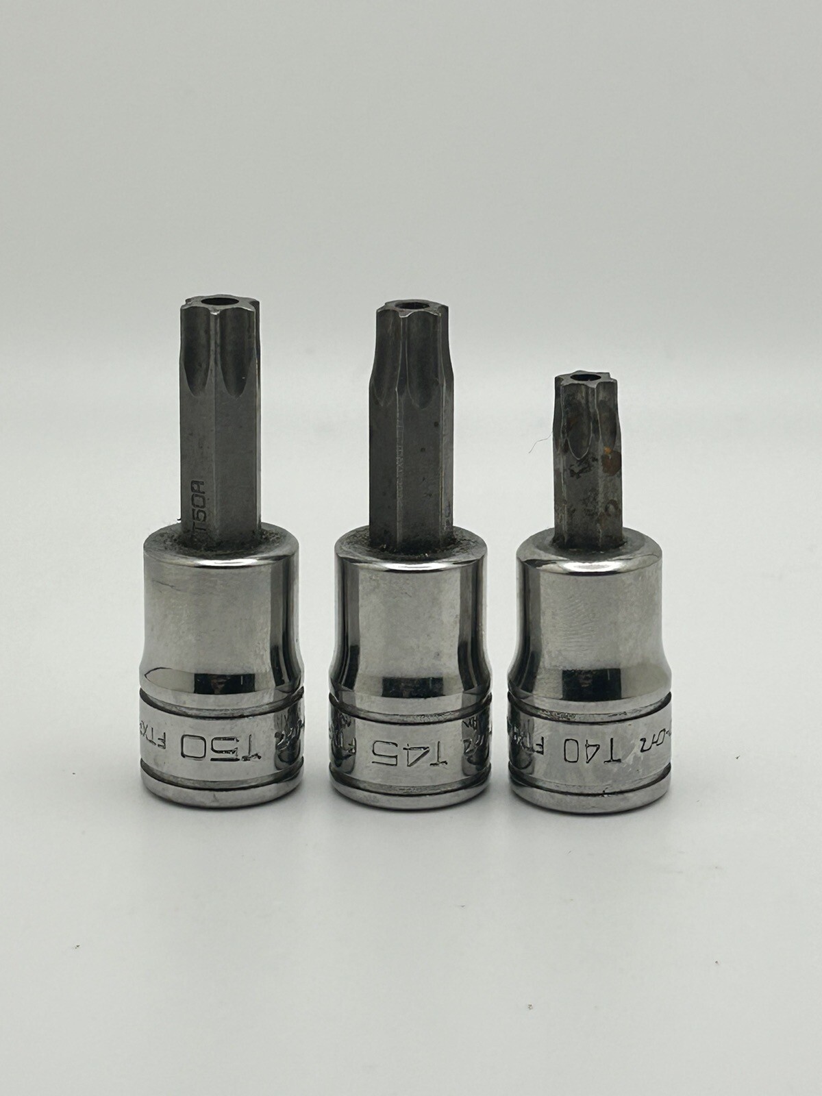 Snap On Tools 3pc 3/8″ Drive Torx Socket Driver Set FTX40E FTX45E FTX50E