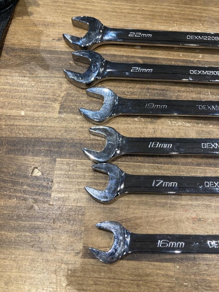Snap-on OEXM220B – OEXM160B Metric Wrenches 6 Piece Set [Used]