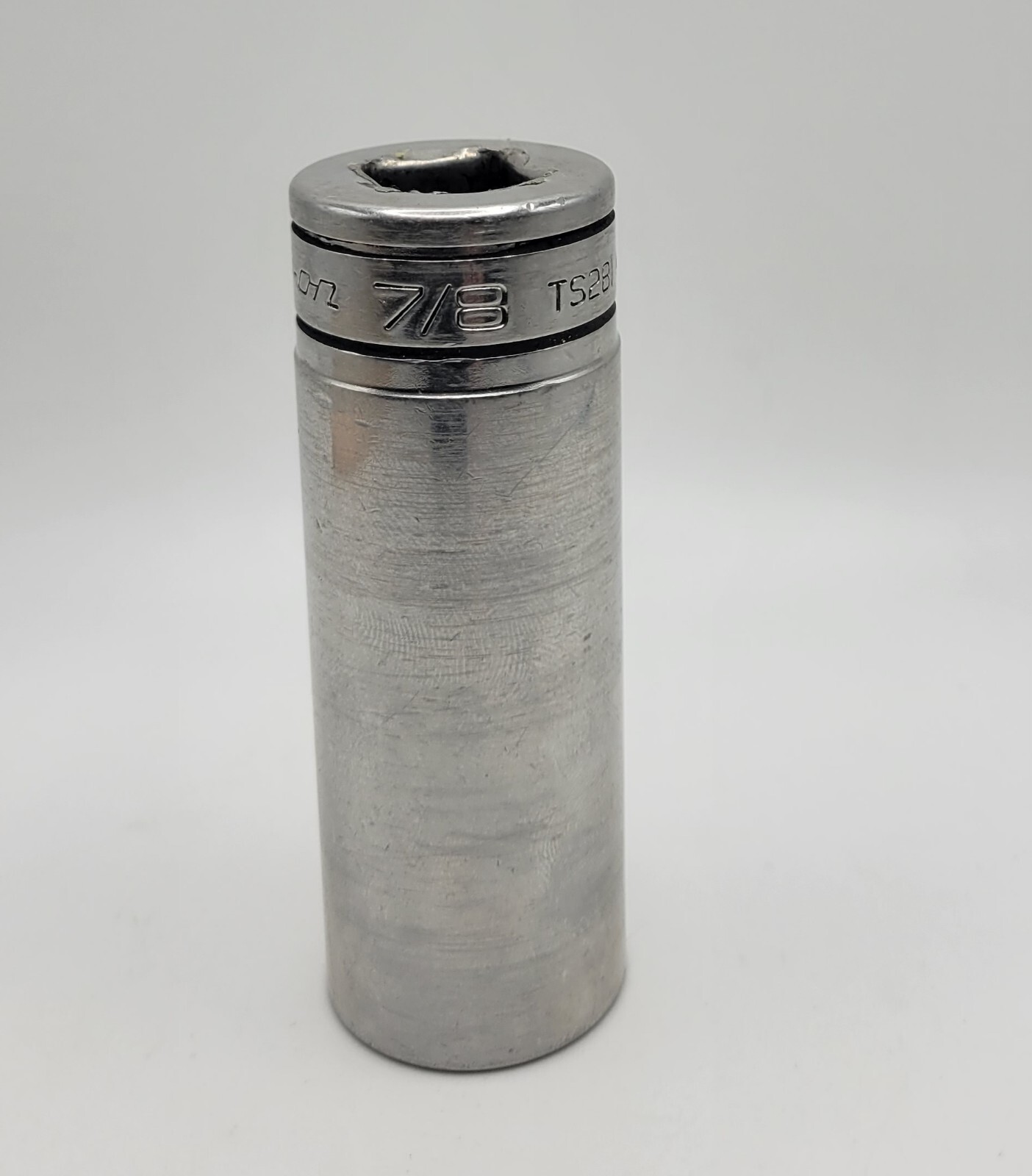 Snap-On USA 1/2″ Drive 6 Point Deep Chrome Socket SAE Size 7/8″ TS281