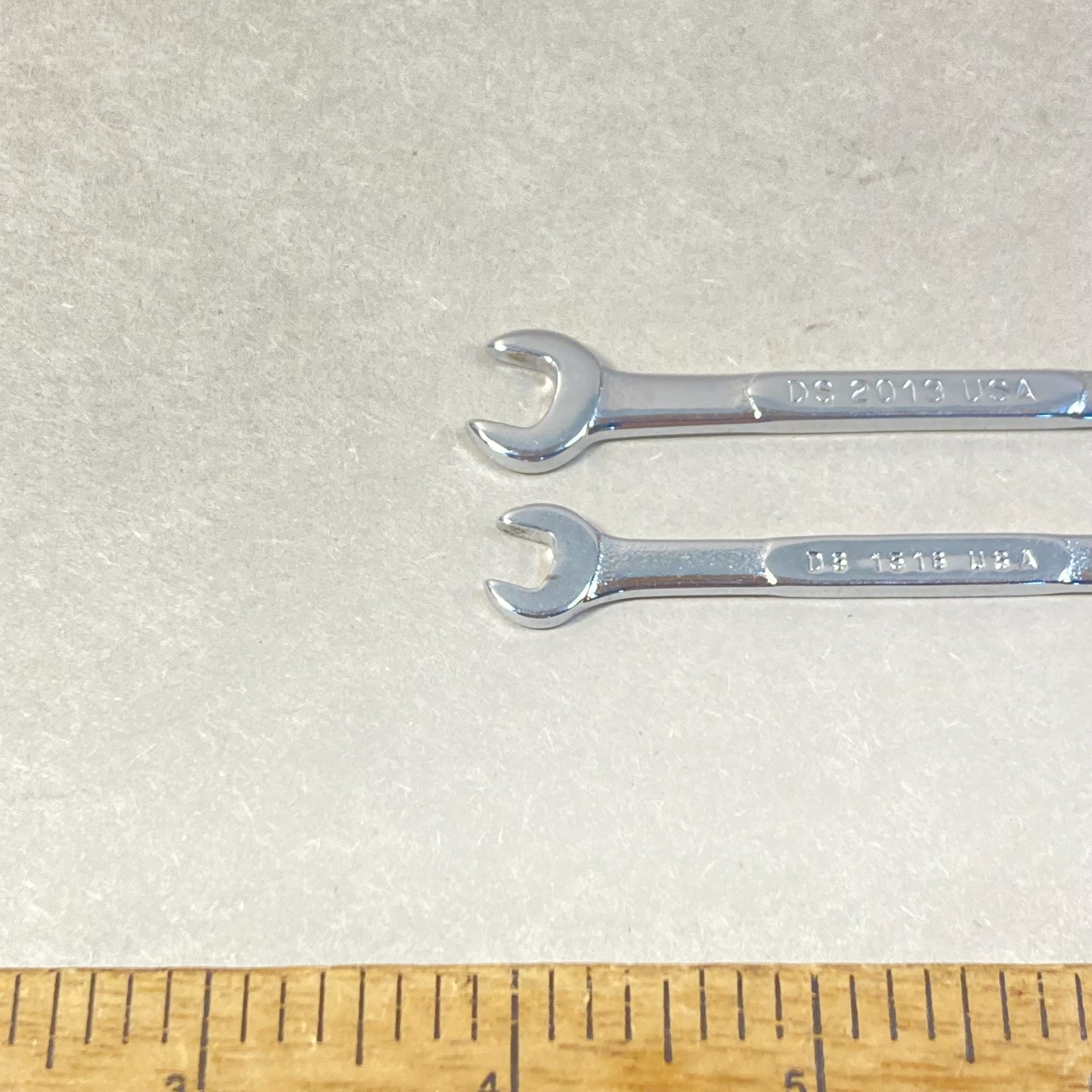 Vintage Snap-on Ignition Midget Wrench 2 Pc Open End Offset SAE USA