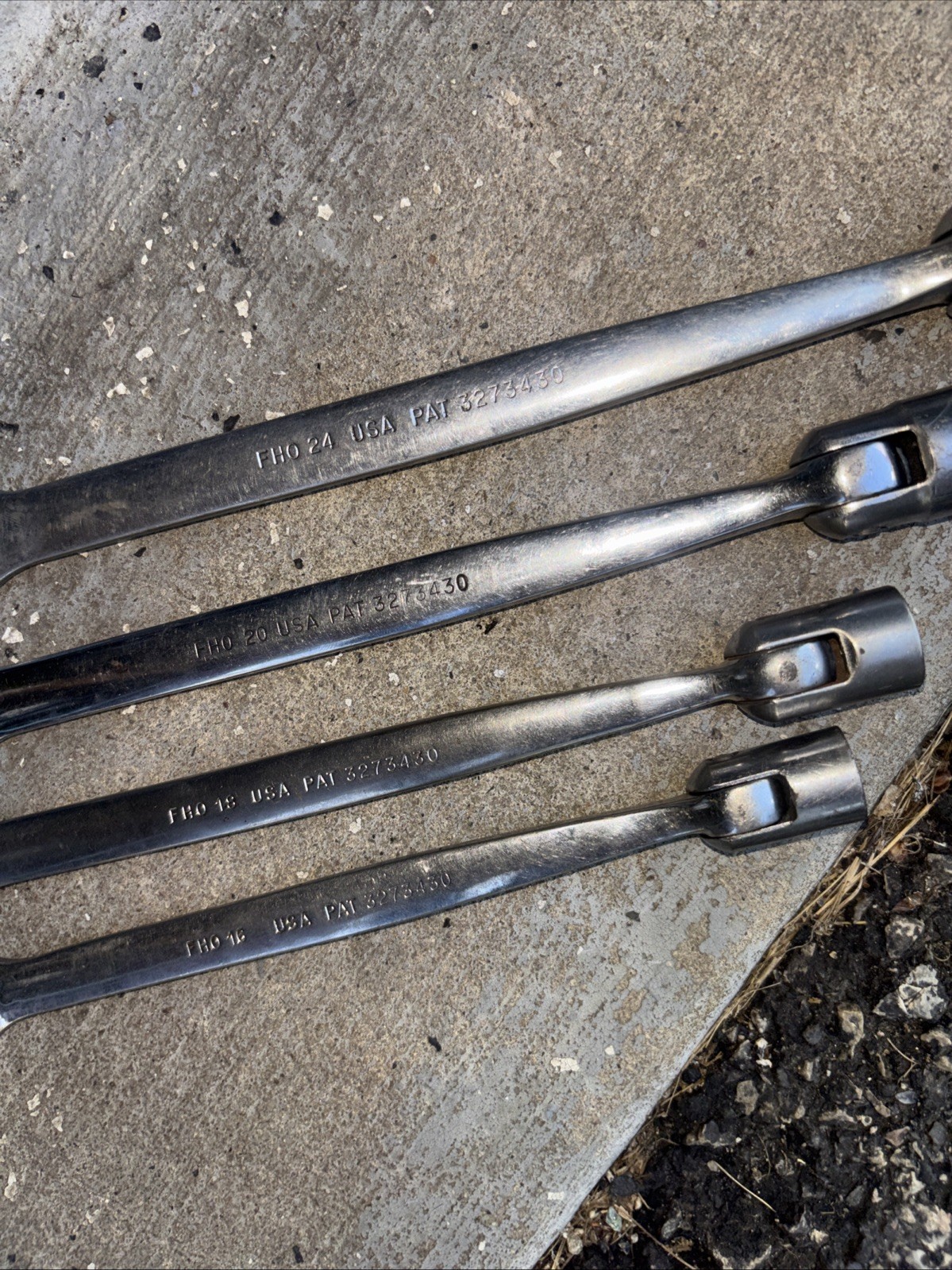 Lot 4 Snap On Tools OH2o OH24 OH18 OH20Alignment Wrenches 3/4 5/8 9/16 1/2